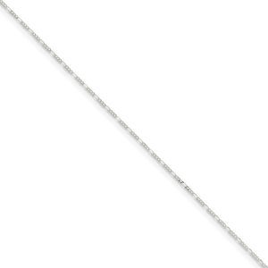 Sterling Silver 1.5mm Solid Figaro Chain Anklet, 9 Inch